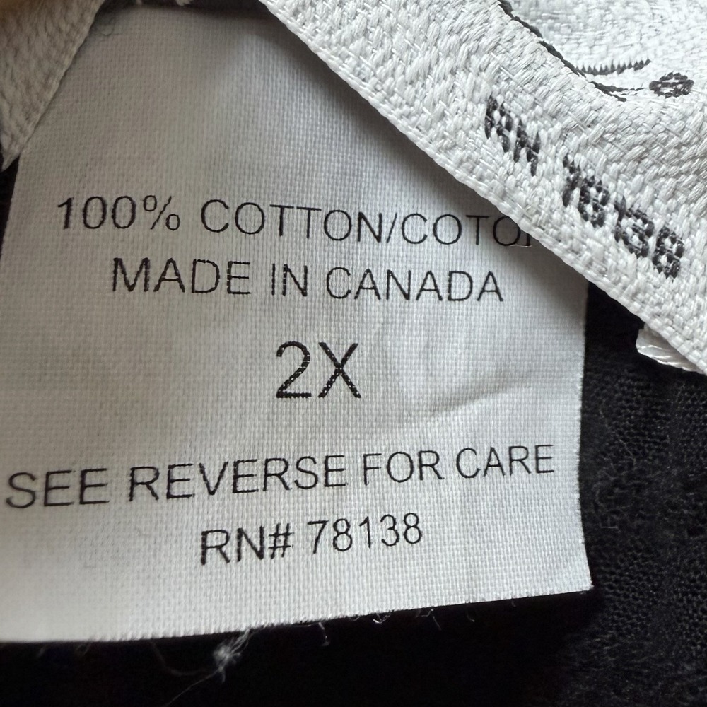 The Vermont Country Store Textured Cotton Midi Dress Size 2X Black Farmhouse - Picture 8 of 9